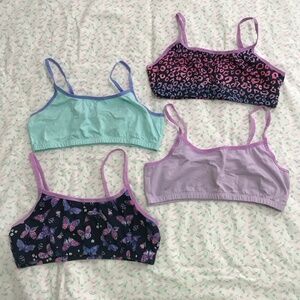 NWOT Cotton Training Bralettes Bundle Lot Girls XXL or Women's S/M